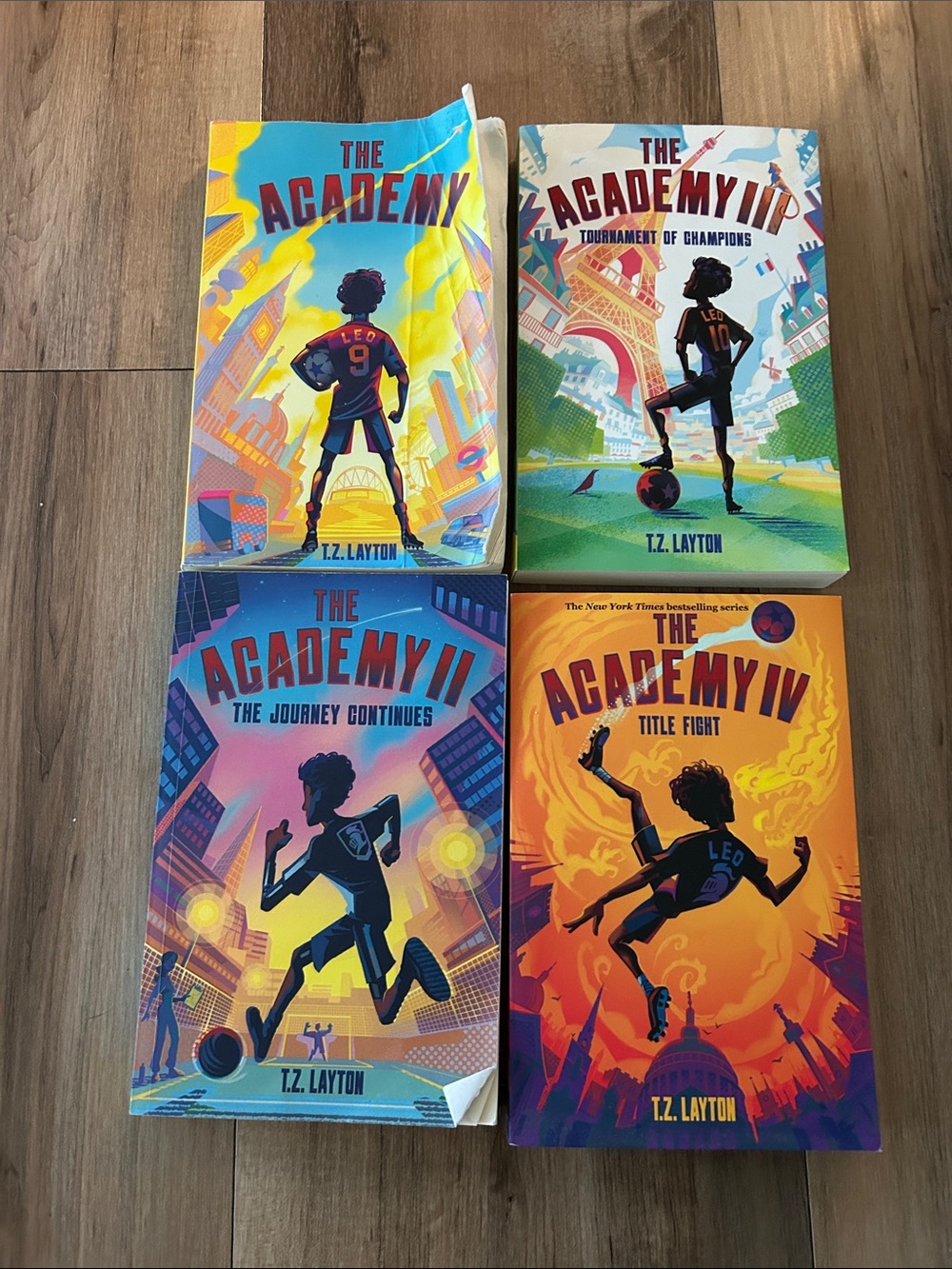 The Academy Book Set by T.Z. Layton — soccer books 1,2,3,4